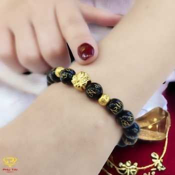 Vòng đá đính charm vàng (mã VC 82401)